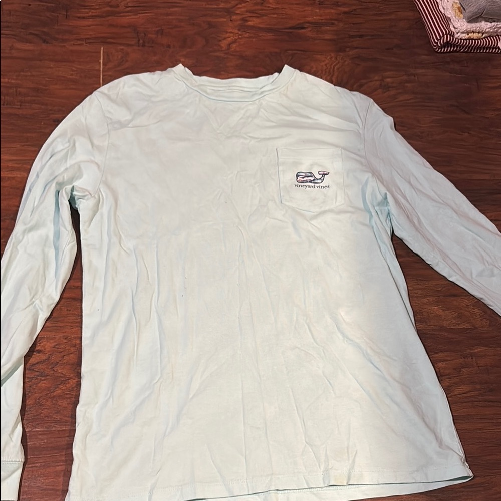 Vineyard Vines kids  Light Blue Long Sleeve Shirt
